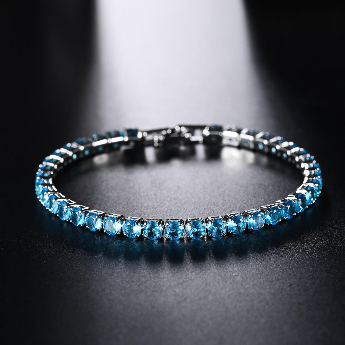 BLUE ICE TENNIS BRACELET